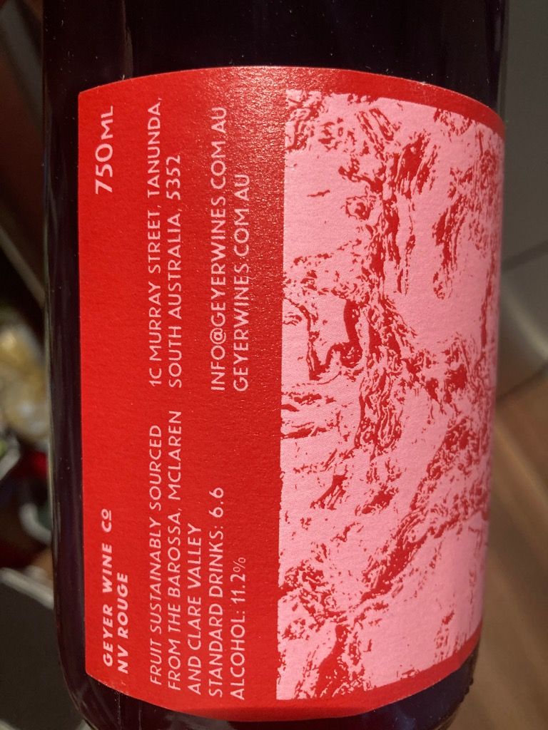 NV Geyer Wine Co Rouge, Australia, South Australia, Barossa, Barossa Valley  - CellarTracker