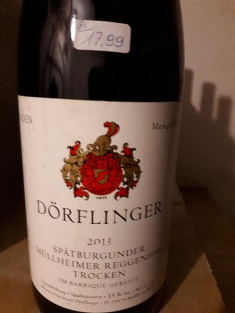 2023 Weingut Dörflinger Müllheimer Reggenhag Spätburgunder Spätlese ...