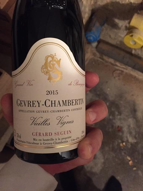 ワイン Gerard Seguin Gevrey Chambertin 2015 2015 Gérard Seguin Gevrey-Chambertin Vieilles Vignes