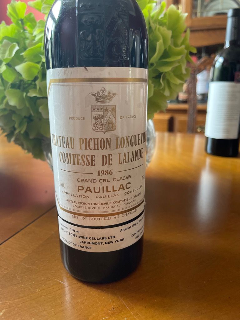 シャトー ピションラランド 1985 Pichon Lalande 1985 Château Pichon Longueville Comtesse de Lalande - CellarTracker