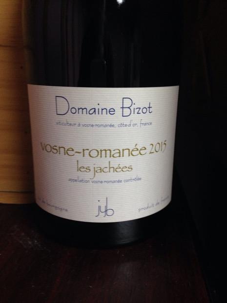 2015 Domaine Bizot Vosne-Romanée Les Jachées, France, Burgundy 