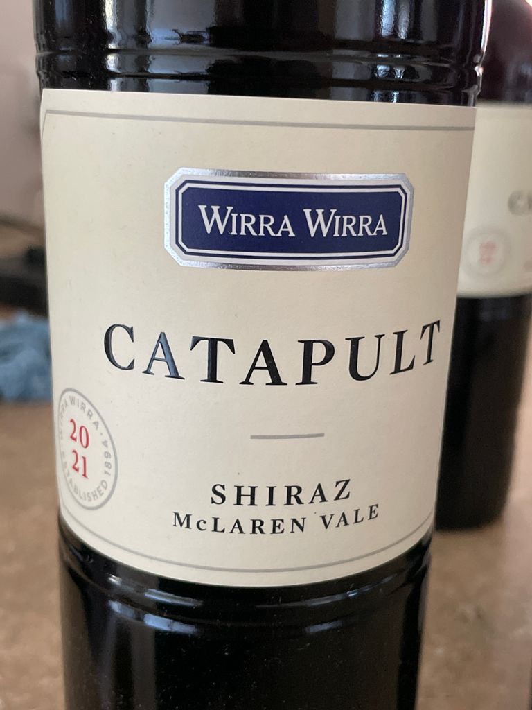 2020 Wirra Wirra Shiraz Catapult, Australia, South Australia, Fleurieu ...