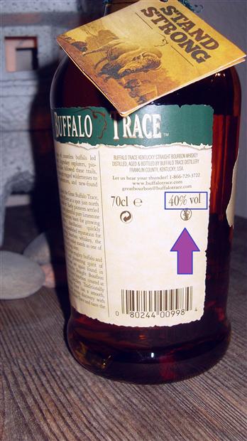 Kentucky Bourbon CellarTracker Buffalo 40% Whiskey, Straight N.V. Trace -