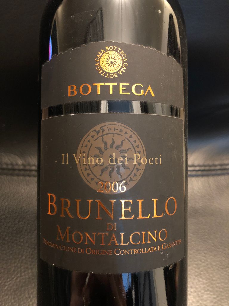 2006 Bottega Brunello di Montalcino Il Vino dei Poeti, Italy, Tuscany ...