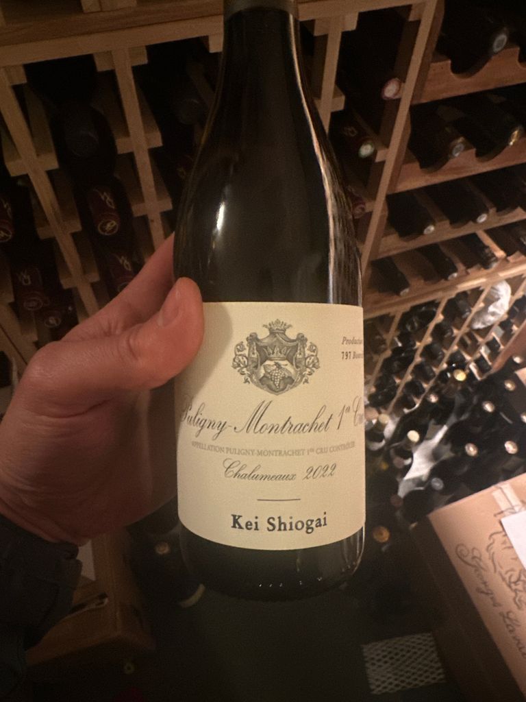シャサーニュ　モンラッシェ　2022 Kei Shiogai 2022 Kei Shiogai Puligny-Montrachet 1er Cru Les Chalumeaux