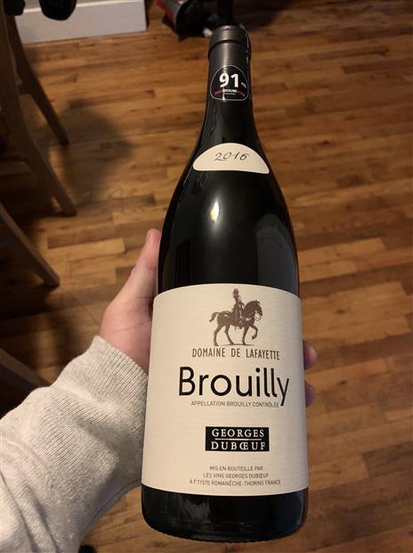 2018 Georges Dubœuf Brouilly Domaine de Lafayette, France, Burgundy ...
