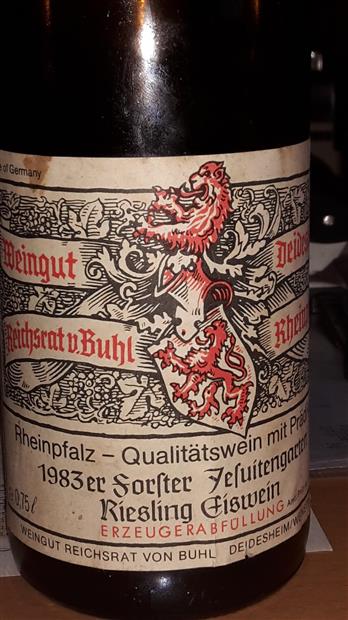 1996 Reichsrat Von Buhl Forster Jesuitengarten Riesling Eiswein ...