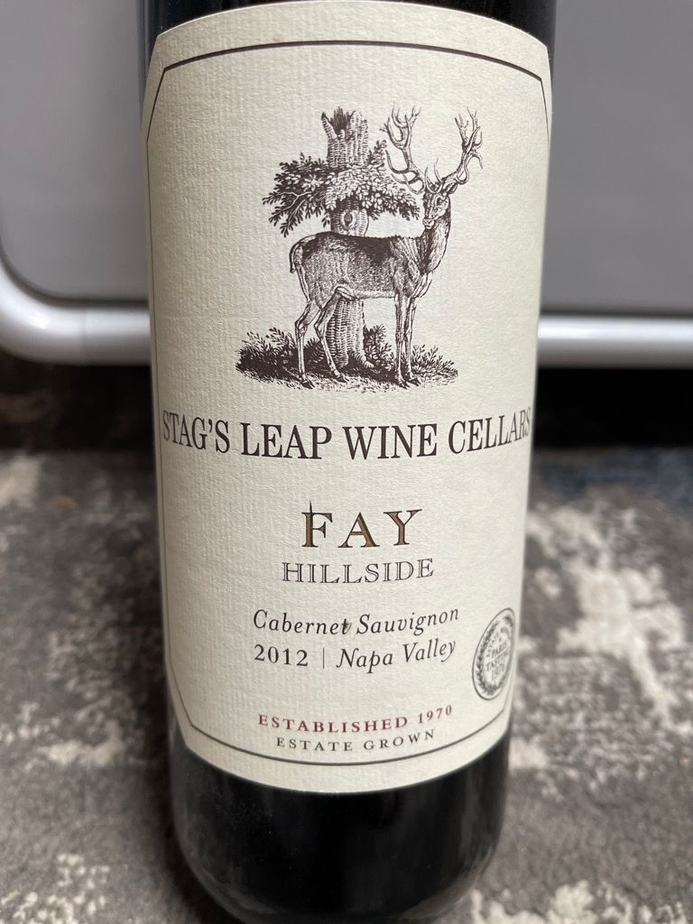 2012 Stag's Leap Wine Cellars Cabernet Sauvignon Fay Hillside, USA ...