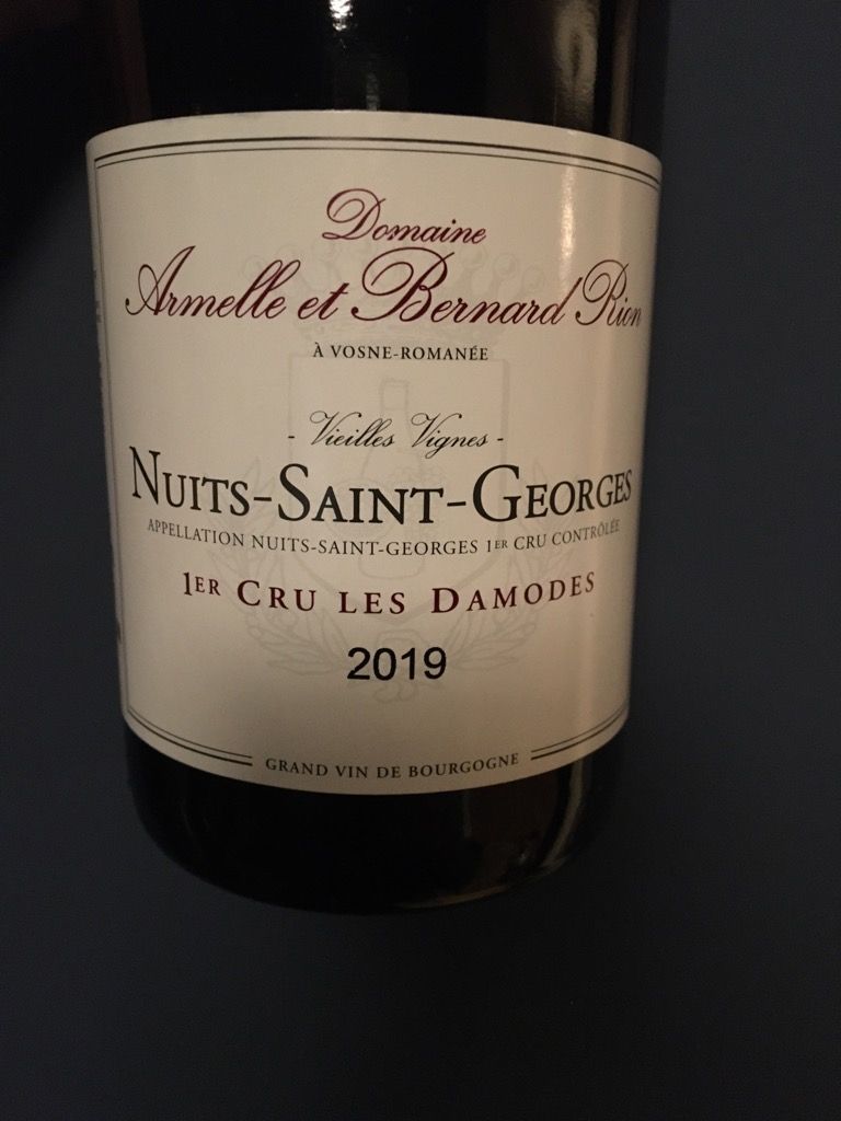 2019 Domaine Armelle et Bernard Rion Nuits-Saint-Georges 1er Cru Les ...