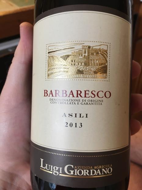 2013 Luigi Giordano Barbaresco Asili, Italy, Piedmont, Langhe ...