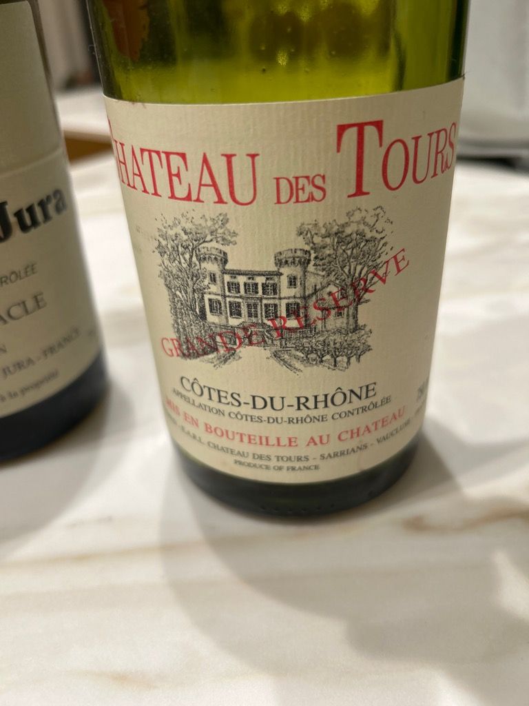 2010 Château des Tours Côtes du Rhône Grande Réserve Blanc