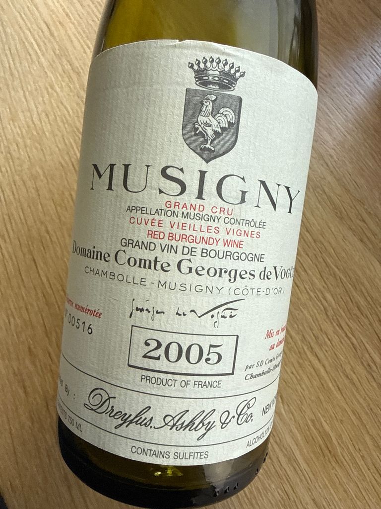 2005 Domaine Comte Georges de Vogüé Musigny Cuvée Vieilles Vignes