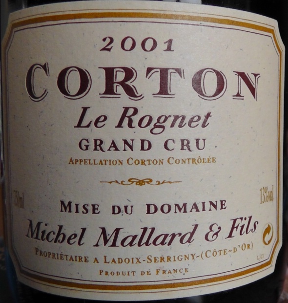 2017 Domaine Michel Mallard & Fils Corton-Rognet - CellarTracker