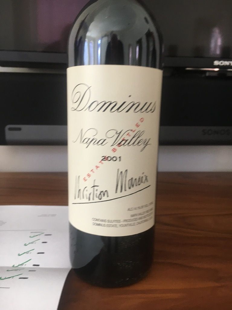 2001年 ドミナス ビンテージ 2001 Dominus Estate - CellarTracker
