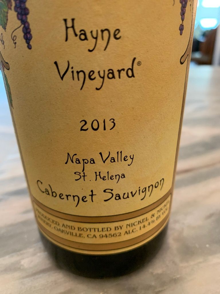 2013 Nickel & Nickel Sauvignon Hayne Vineyard, USA, California