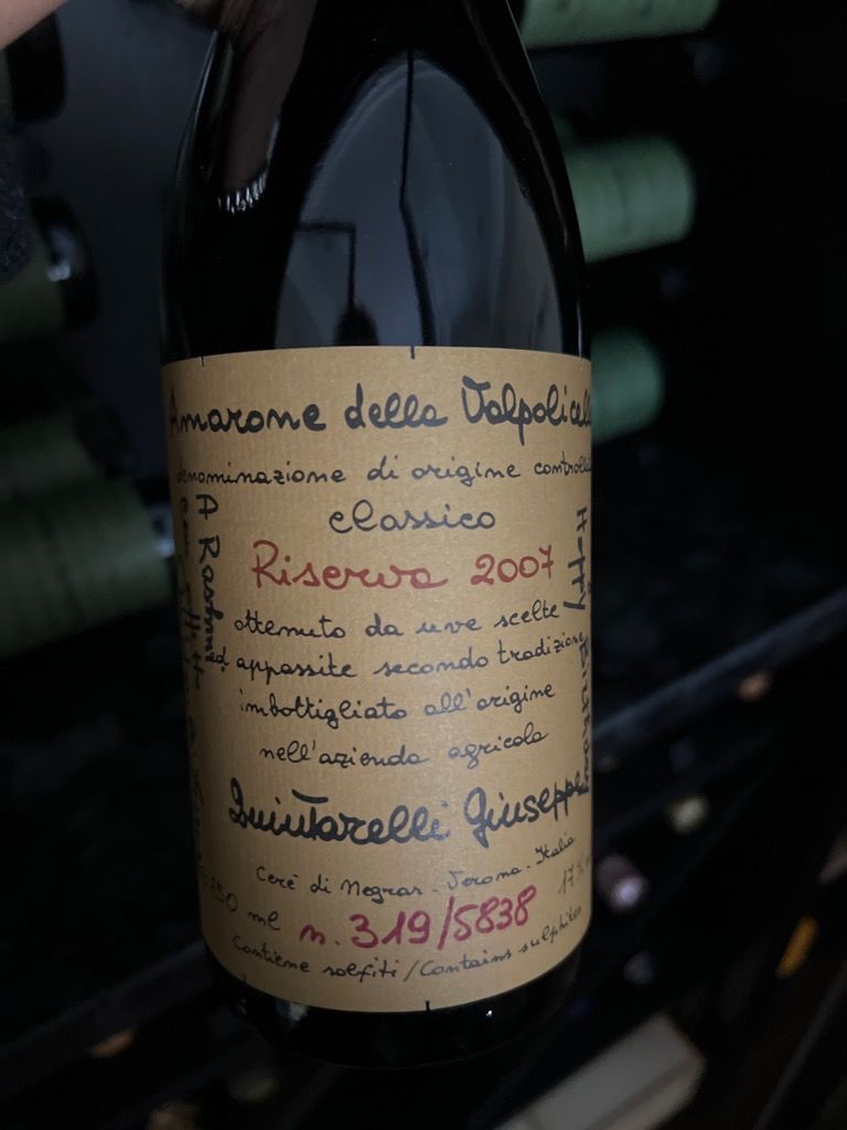 Amarone della Valpolicella Riserva Giuseppe Quintarelli 2007 0.75 lt. -  Italian Wine