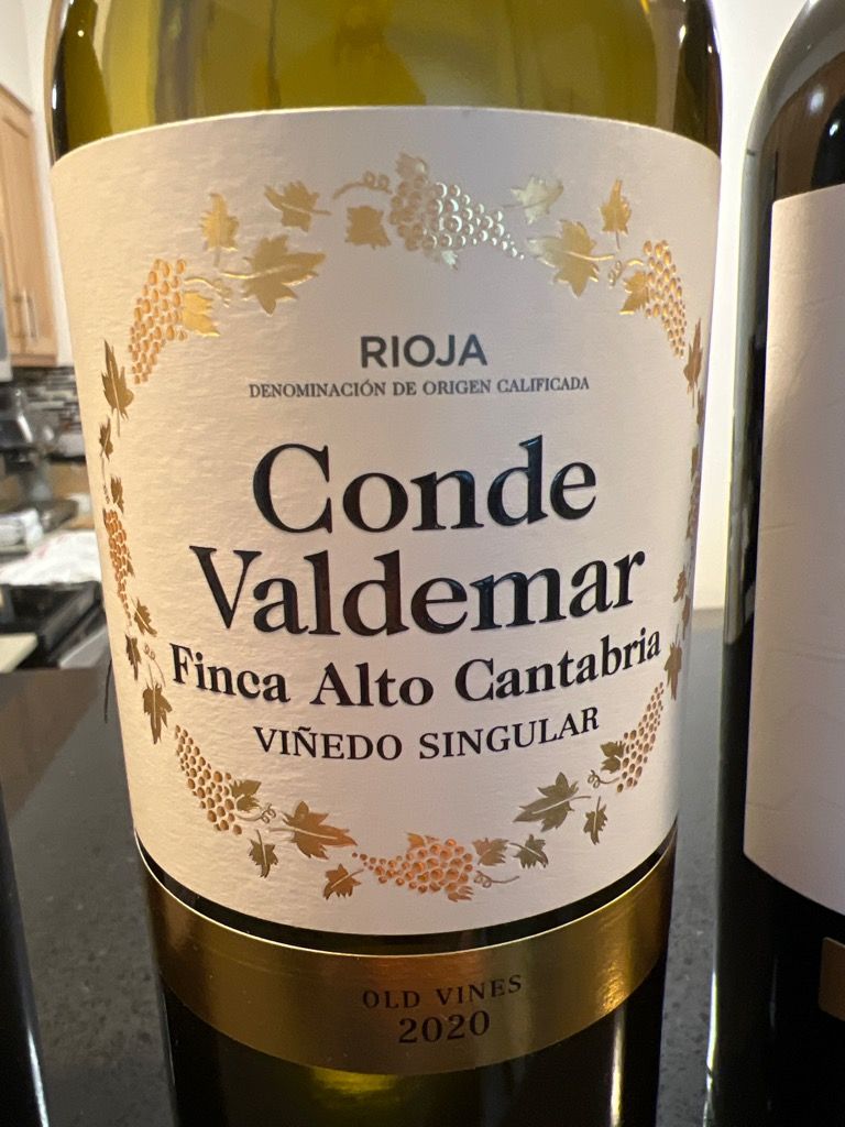 2020 Bodegas Valdemar Rioja Conde De Valdemar Vi edo Singular Alto 