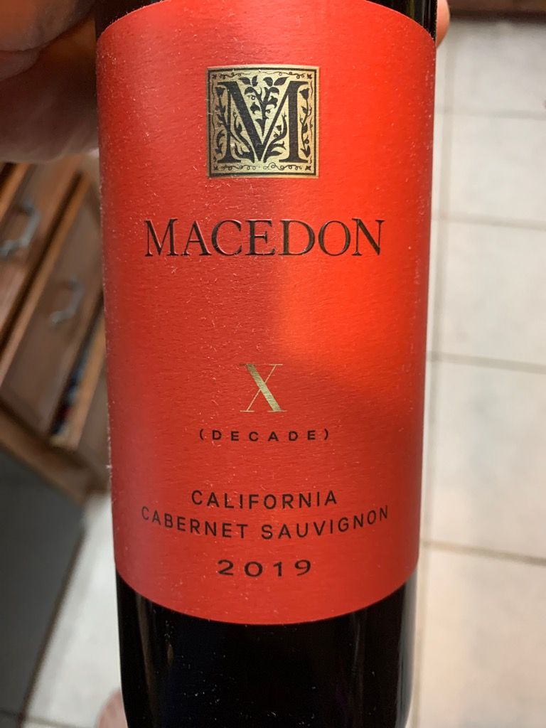 2019 Macedon Sauvignon X (Decade), USA, California, Napa