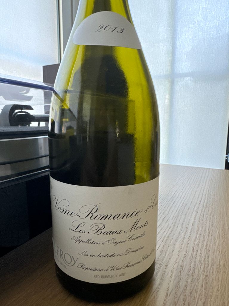 2013 Domaine Leroy Vosne-Romanée 1er Cru Les Beaux Monts
