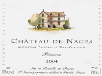 Chateau de nages costieres de nimes Red rhone Wine 750ml (690604000072)