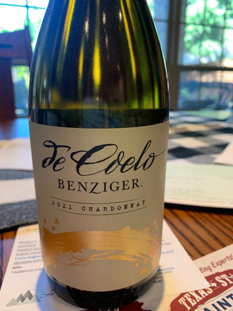 2021 Benziger Family Winery Chardonnay de Coelo, USA, California ...