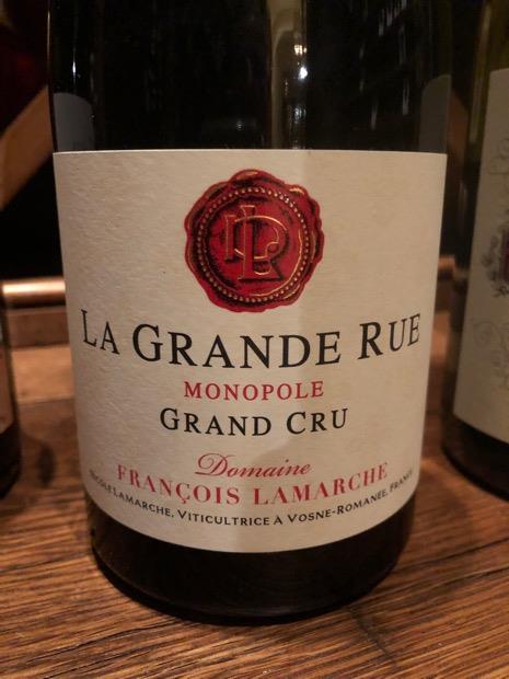 2016 Domaine François Lamarche La Grande Rue - CellarTracker