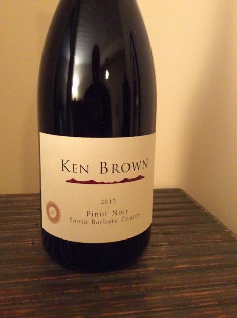 2013 Ken Brown Pinot Noir Santa Barbara County, USA, California ...