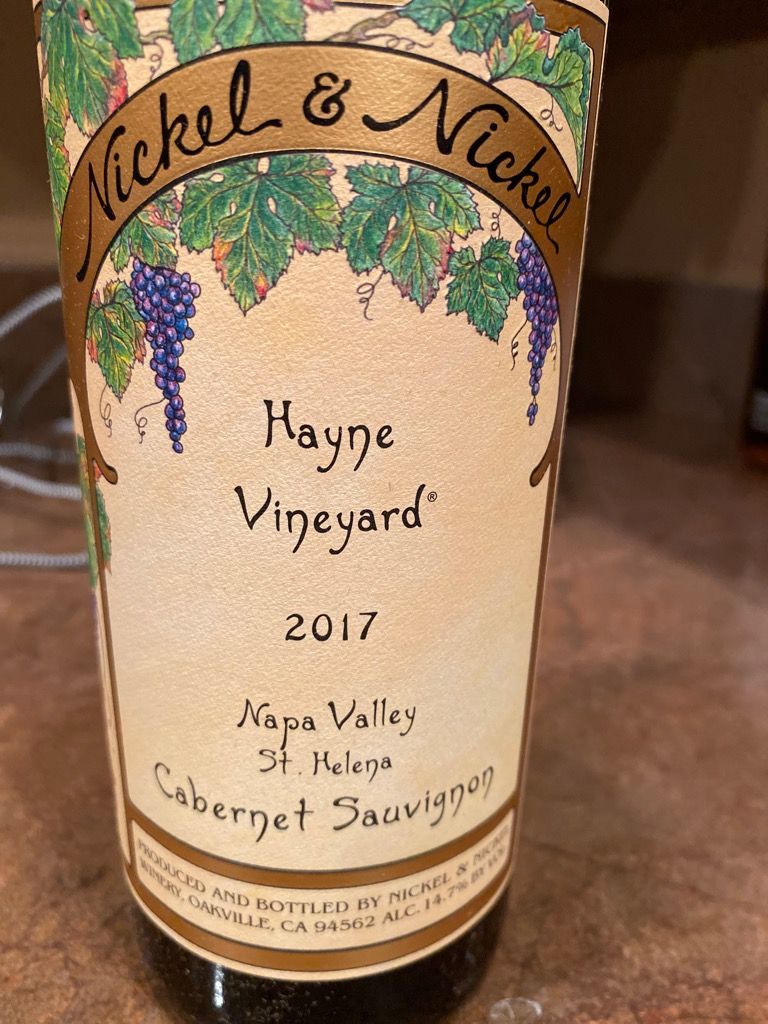 2017 Nickel & Nickel Sauvignon Hayne Vineyard, USA, California