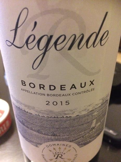 2015 Barons de Rothschild (Lafite) Bordeaux Légende