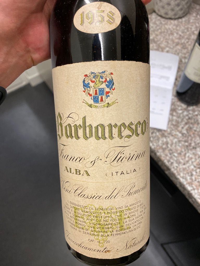 1958フランコ・フィオリナ・バルバレスコ 1958 Franco Fiorina Barbaresco - CellarTracker