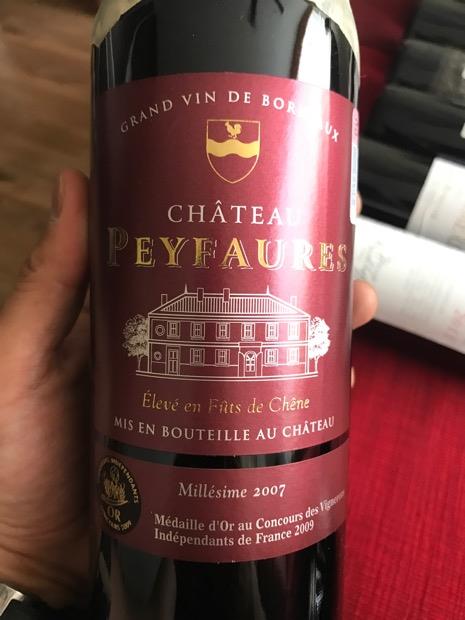 2015 Château Peyfaures Bordeaux Supérieur - CellarTracker