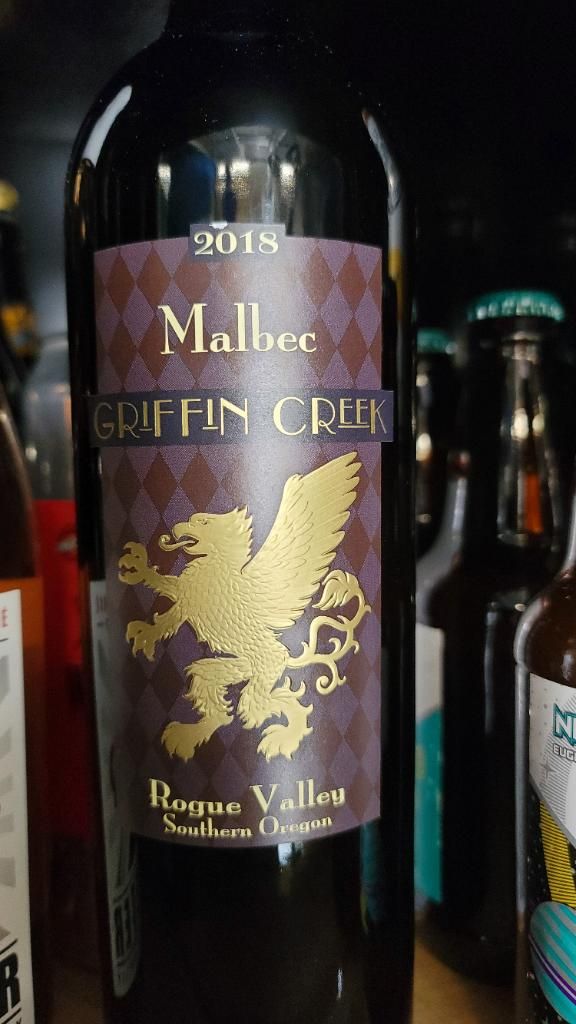 2018 Griffin Creek Malbec, USA, Oregon, Southern Oregon, Rogue Valley