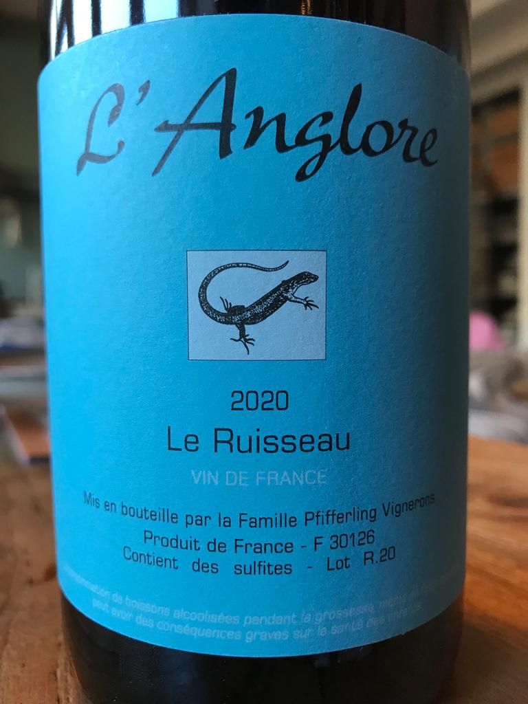 2020 Domaine de l'Anglore Vin de France Le Ruisseau, France, Vin de