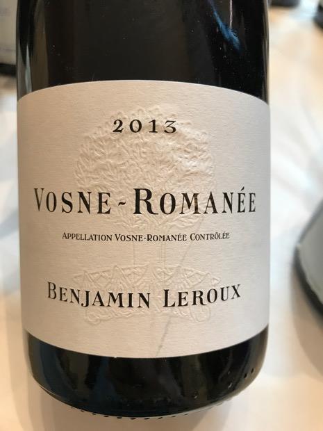 2021 Benjamin Leroux Vosne-Romanée - CellarTracker