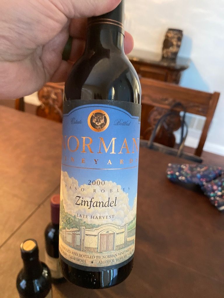 2000 Norman Vineyards Zinfandel Late Harvest, USA, California, Central