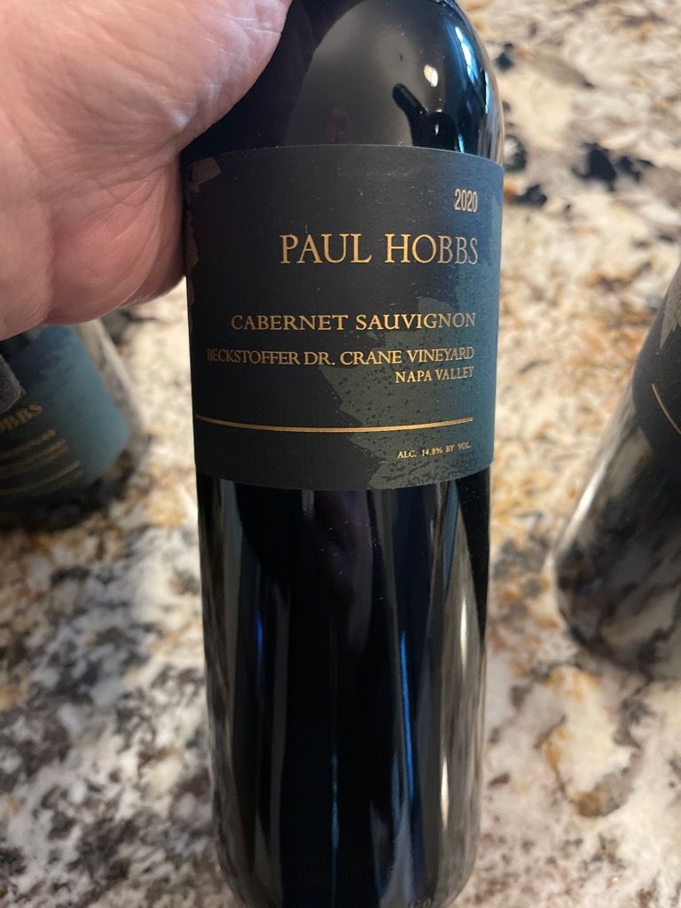 2020 Paul Hobbs Cabernet Sauvignon Beckstoffer Dr. Crane Vineyard