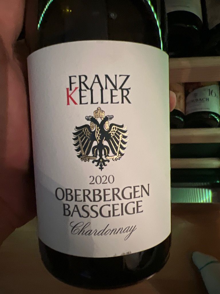 2020 Weingut Franz Keller Oberbergener Baßgeige Chardonnay, Germany ...