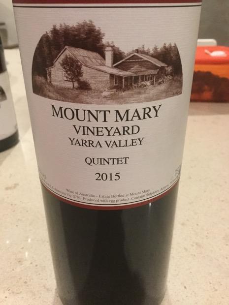MY SMART CELLAR - Products - 2015 Mount Mary Quintet