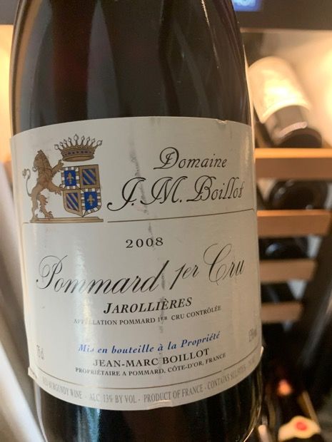 2008 J.M. Boillot Pommard 1er Cru Les Jarollières - CellarTracker