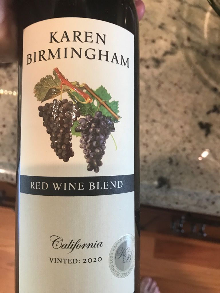 2020 Karen Birmingham Red Wine Blend, USA, California CellarTracker