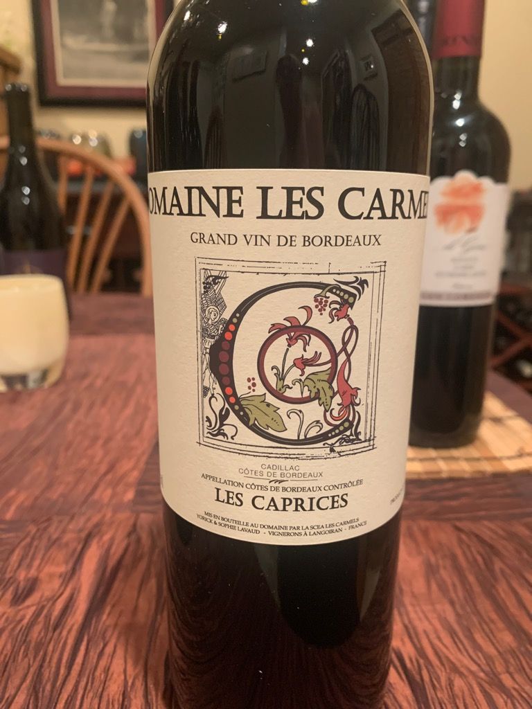 2020 Domaine les Carmels Les Caprices - CellarTracker