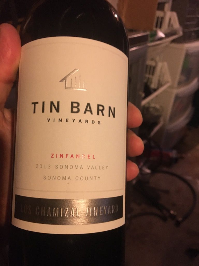 2013 Tin Barn Vineyards Zinfandel Los Chamizal Vineyard, USA
