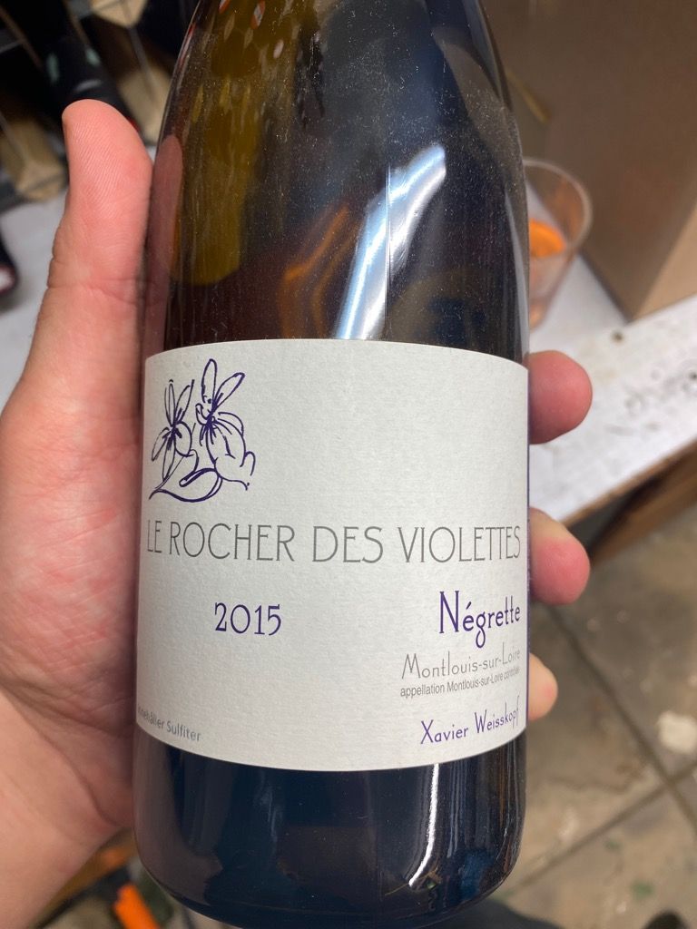 2015 Le Rocher des Violettes MontlouissurLoire Cuvée la Negrette