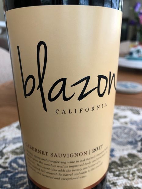 2017 Blazon Cabernet Sauvignon Usa California Central Valley Lodi Cellartracker