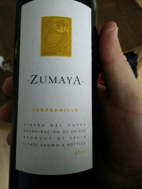Zumaya tempranillo glass 750ml (850617000159)
