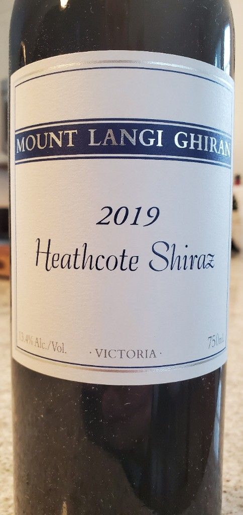 Mount Langi Ghiran Shiraz Heathcote Australia Victoria Central