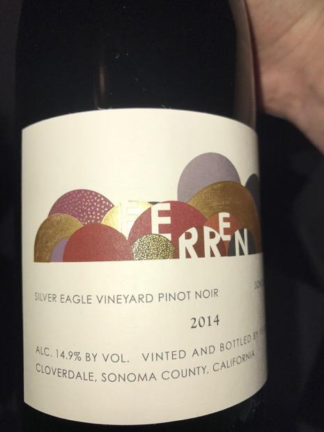 2014 Ferren Wines Pinot Noir Silver Eagle Vineyard, USA, California ...