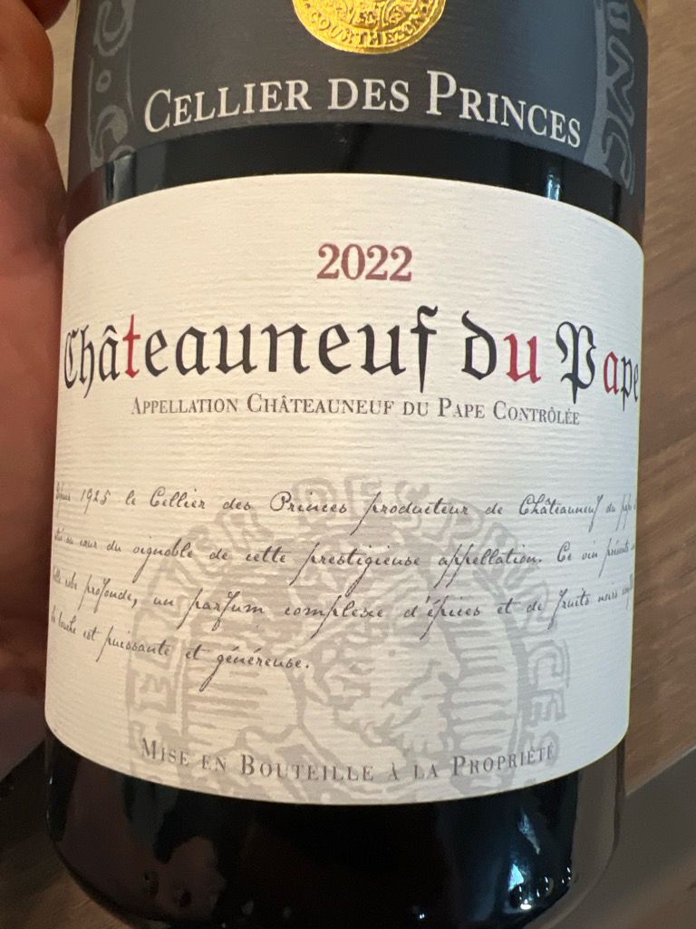 Cellier Des Princes Chateauneuf Du Pape