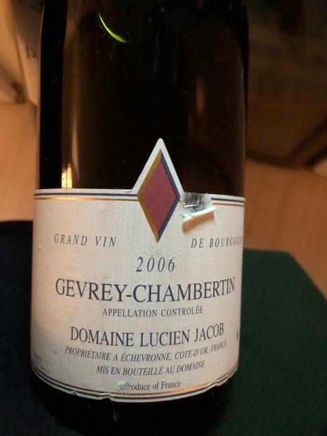 2021 Domaine Lucien Jacob Gevrey-Chambertin - CellarTracker