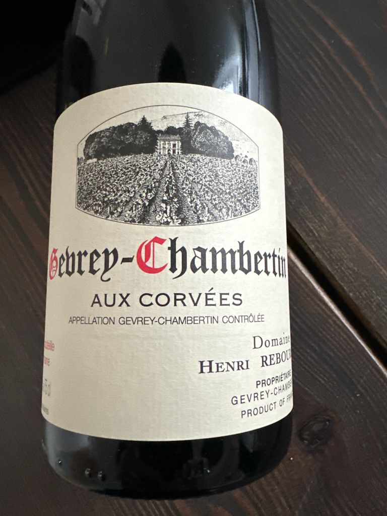 2019 Domaine Henri Rebourseau Gevrey-Chambertin Aux Corvées
